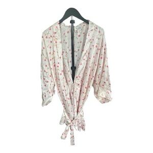 Elegant Floral Women's Robe and Pajama Set